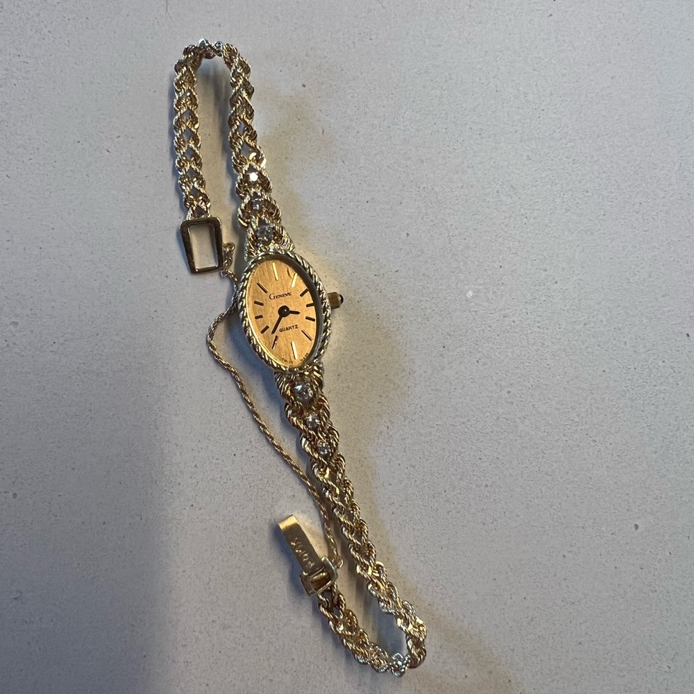 14K gold Geneve Quartz Watch
